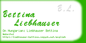 bettina liebhauser business card